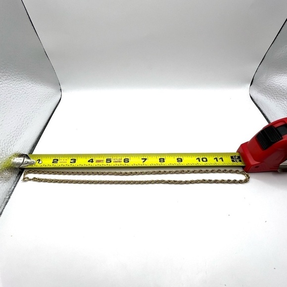 Gold Chain - Marked ’KOREA’ Gold Tone 24” Vintage Spring Ring closure - Picture 8 of 8